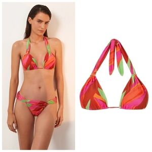 New ViX Cherish Bia Multi Color Bikini Tube Top NWT Small